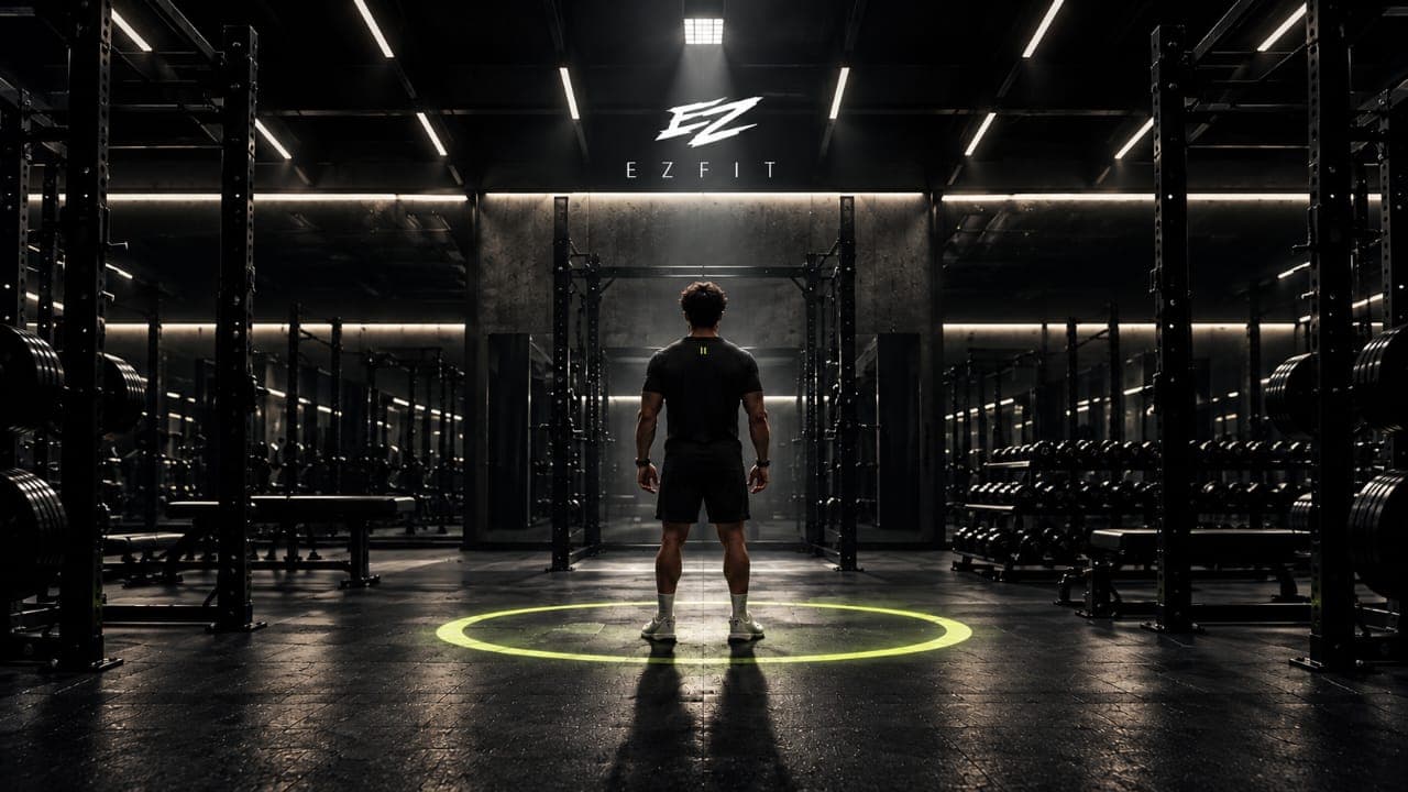 Athlete standing in an EZFIT training space